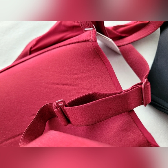 NWT 2-Bra Set, Padded Plungr T-shirt Bra, Convert to Criss Cross. Sz 36DD - Picture 8 of 16